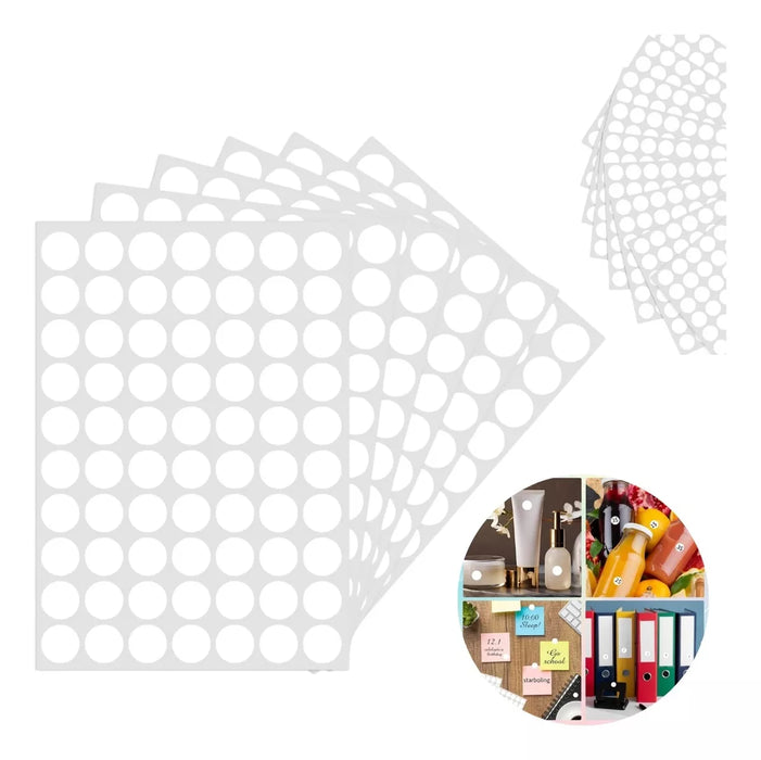 600 Etiquetas Circulares Sticker Autoadhesivas Colores 15mm