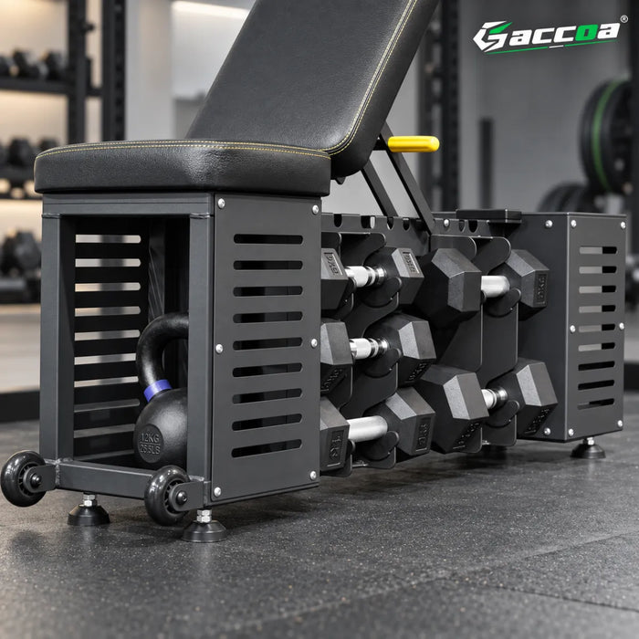 Banco Gimnasio Ajustable Ejercicios Rack Mancuerna Inclinado