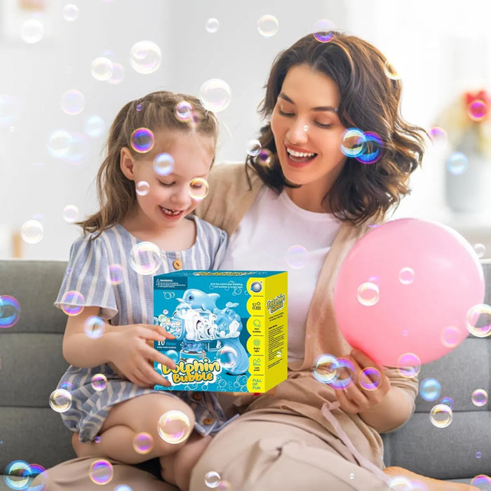 Pistola Burbujas Lanzadora Luz Niños Lanza Burbuja + Liquido