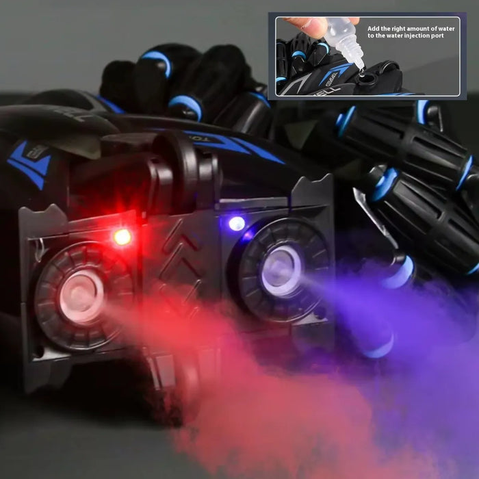 Auto Control Remoto Efecto Humo 360 Grado Luz Led Giratorio