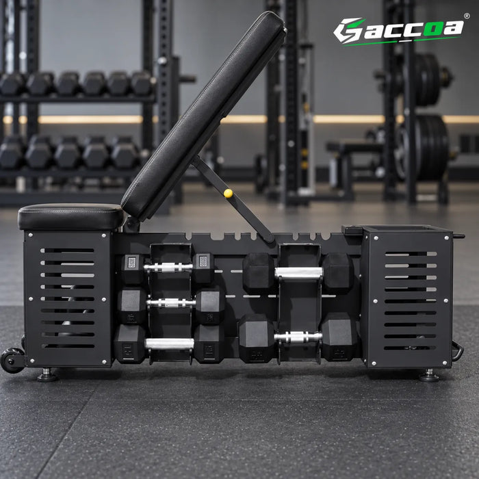 Banco Gimnasio Ajustable Ejercicios Rack Mancuerna Inclinado