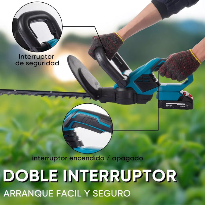 Cortasetos Inalambrico Corta Cetos Herramienta Jardin 500kw