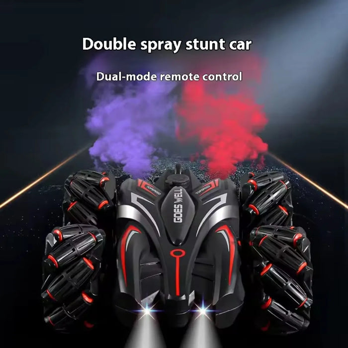 Auto Control Remoto Efecto Humo 360 Grado Luz Led Giratorio