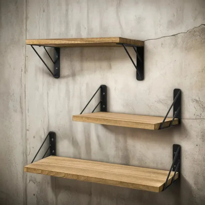 3x Repisa De Madera Moderna Repisas Flotantes Multiproposito