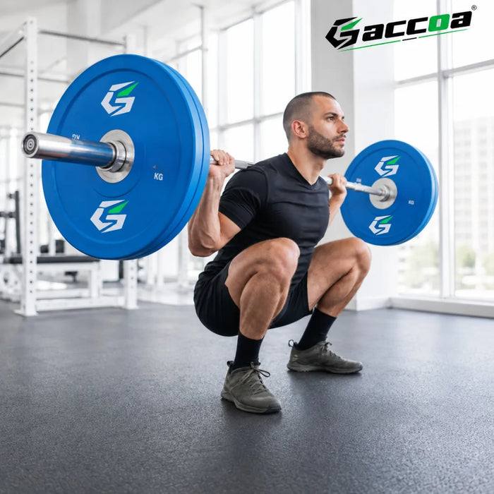 Disco Bumper Olimpico Antideslizante Goma Fitness Gym