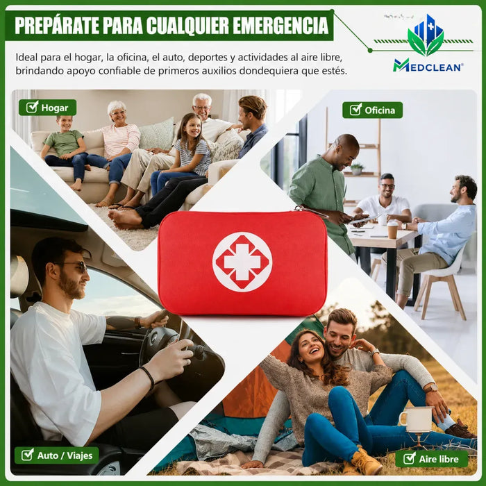 Botiquin Emergencia Primeros Auxilios Curacion Esteril 45pcs