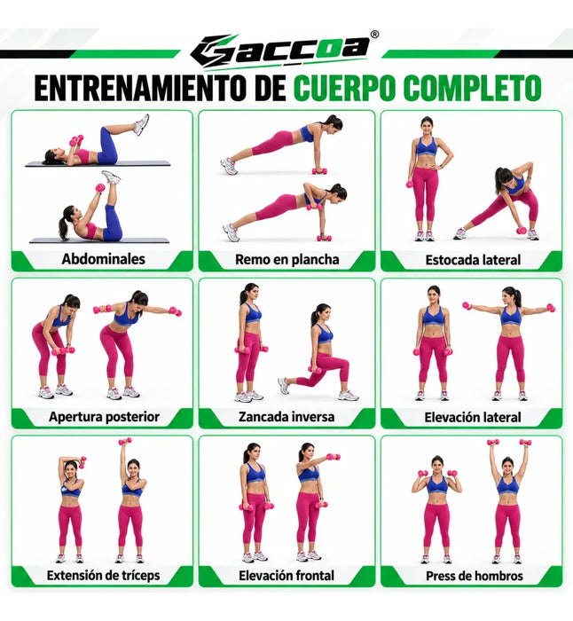 Par Mancuernas Vinilo Hexagonal Gimnasio Ejercicios Gym 1 Kg