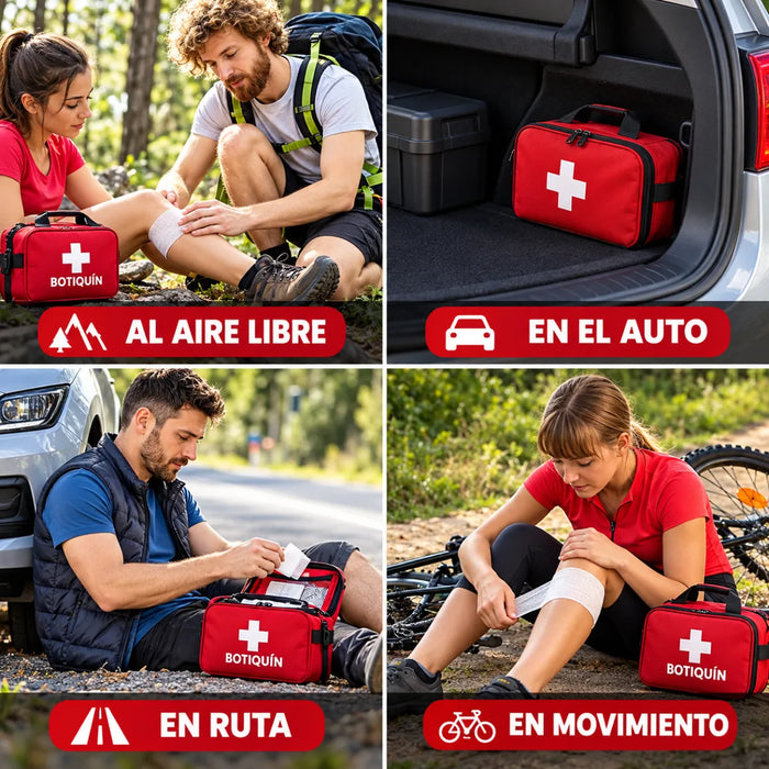 Botiquin Esteril Bolso Emergencia Primeros Auxilios 160 Pcs