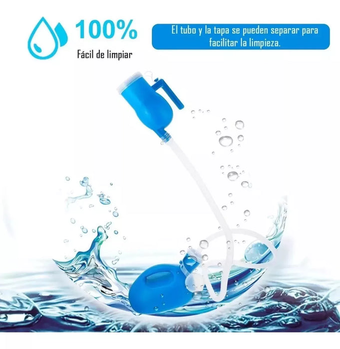Pato Urinario Masculino Con Manguera Pañales Adulto 2000ml