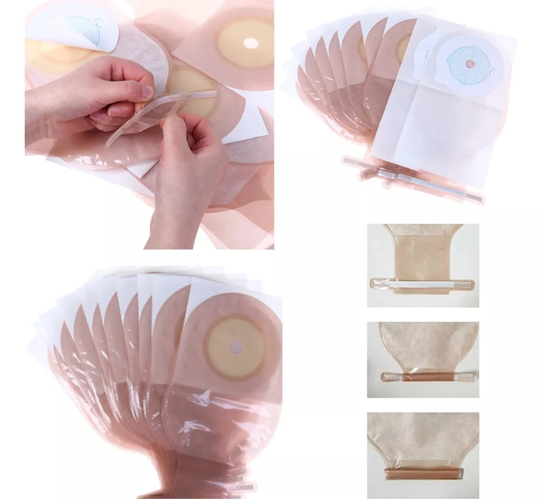 10x Bolsa Colostomia Placa Aro Ostomia 65mm