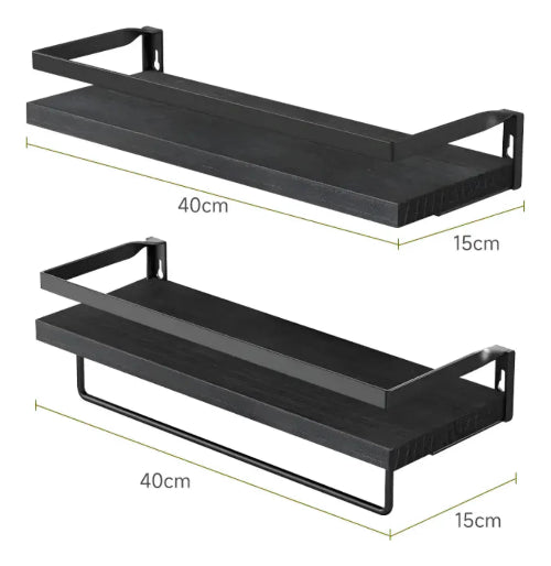 2 Repisas Flotante Multiproposito Repisa Baño Madera Moderna