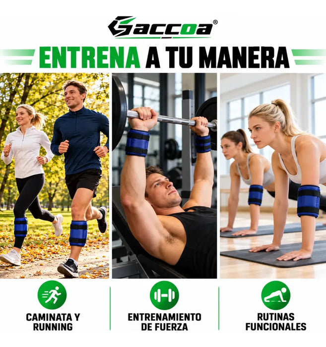 Par Pesas Tobillo Tobillera Fitnes Gym Muñecas