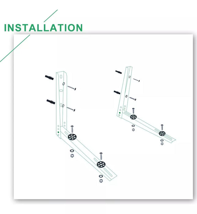 Base Soporte Aire Acondicionado Muro Plegable 9000 24000 Btu