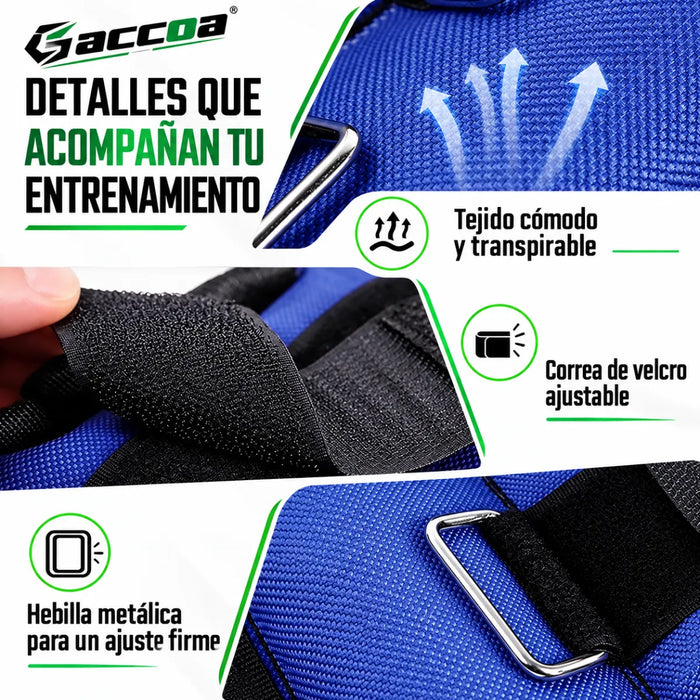 Par Pesas Tobillo Tobillera Fitnes Gym Muñecas