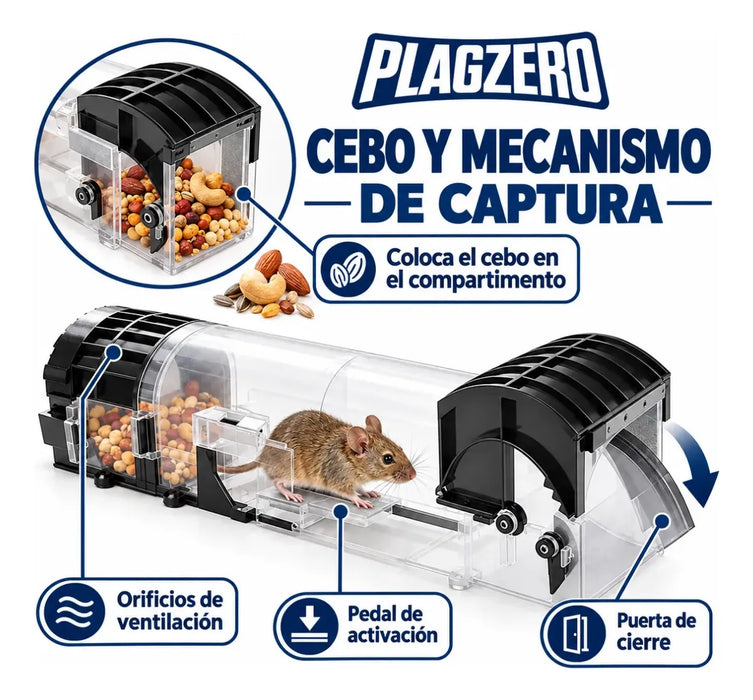 Trampas Rata Jaula Roedores Captura Luacha Trampa Automatica