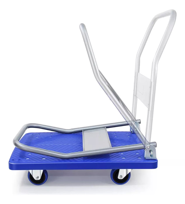 Carro De Carga Yegua Multiuso Plegable 4 Ruedas Manual 300kg