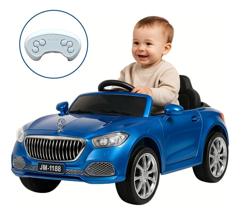 Auto Montable Bateria Niño 12v Carro Eléctrico Contol Remoto