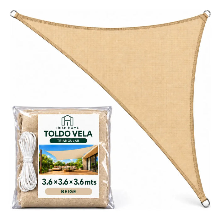 Carpa Camping Vela Sombreadora Toldo Triangular Vela 3.6x3.6
