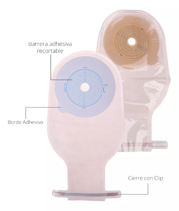 10x Bolsa Colostomia Placa Aro Ostomia 65mm