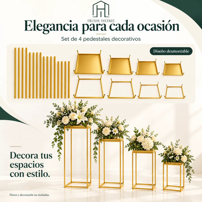 Mesas Decoracion Candy Bars Fiesta Estructura Metalica 4 Pcs