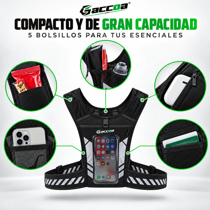 Chaleco Ajustable Para Correr Crossfit Reflectante Running