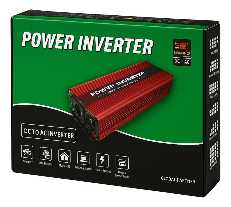 Inversor De Corriente Del Coche 12v A 220v Convertidor 1000w