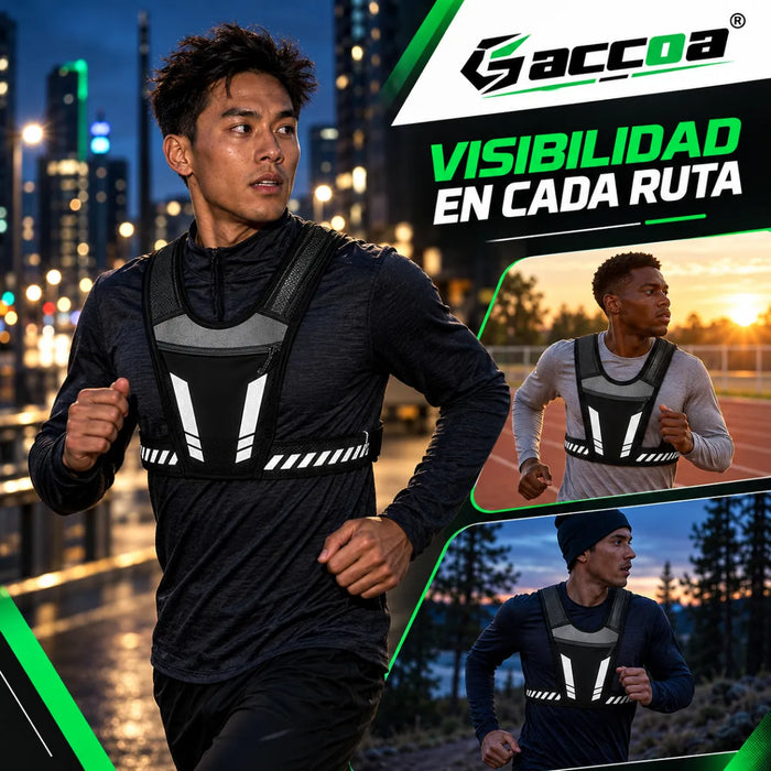 Chaleco Ajustable Para Correr Crossfit Reflectante Running