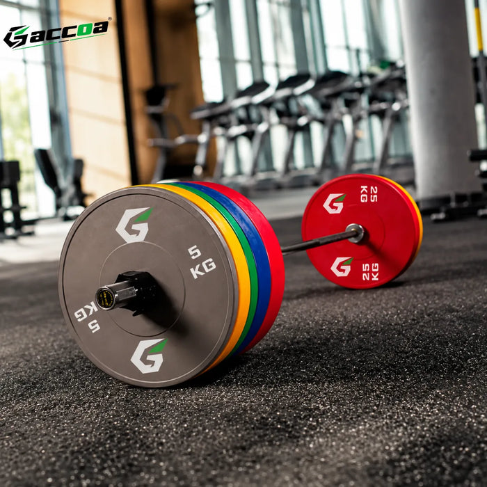 Disco Bumper Olimpico Antideslizante Goma Fitness Gym