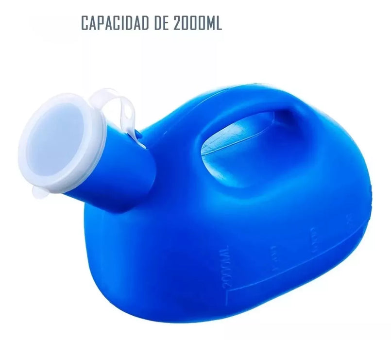 Pato Urinario Masculino Con Manguera Pañales Adulto 2000ml