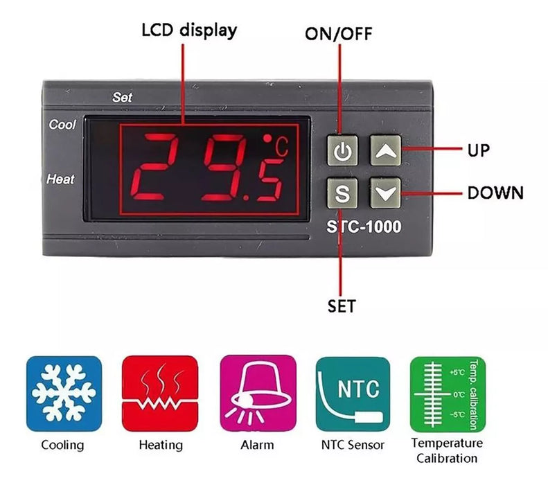 Termostato Digital Stc-1000 Control Temperatura
