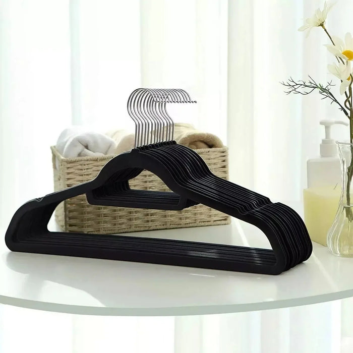 Pack X30 Colgadores De Ropa Percha Antideslizante Terciopelo