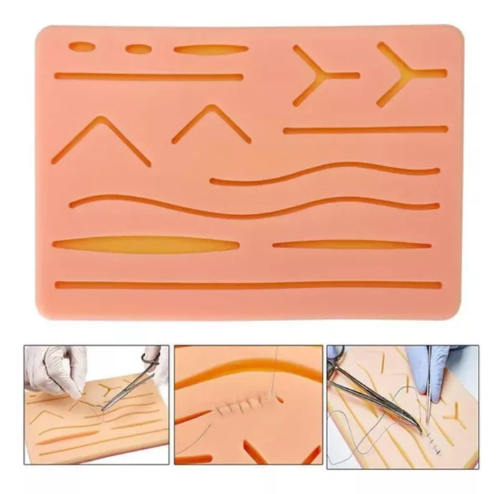 Almohadilla Pad Practica Sutura Insiciones Silicon Medicina