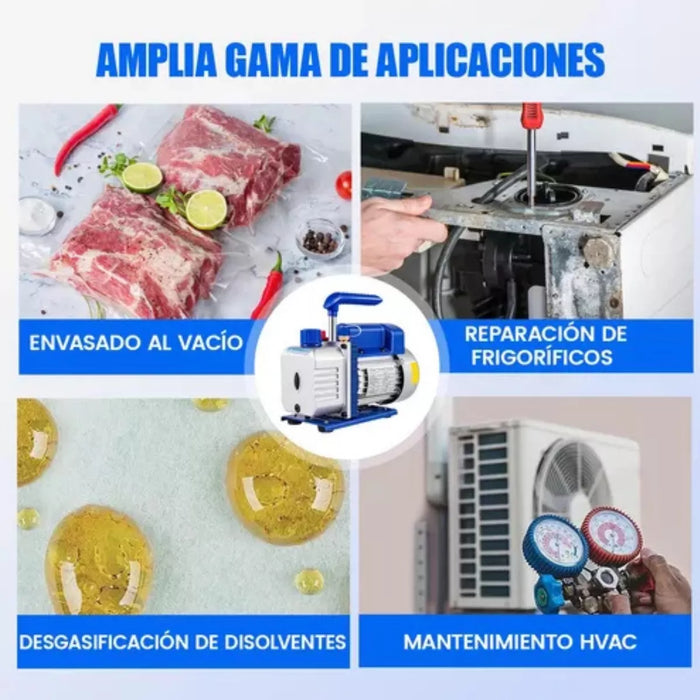 Bomba De Vacio 1/4 Hp 220v Bomba Para Refrigeración 2.5cfm