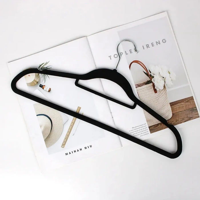 Pack X30 Colgadores De Ropa Percha Antideslizante Terciopelo