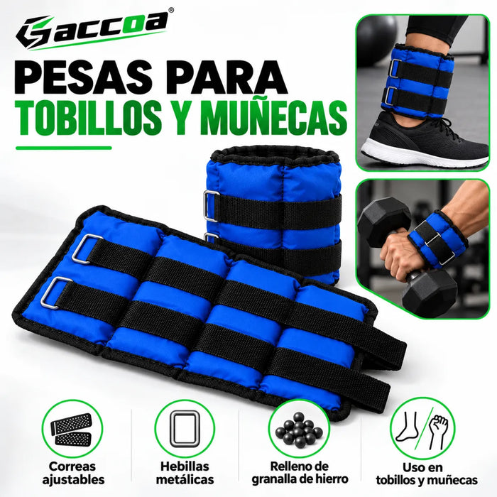 Par Pesas Tobillo Tobillera Fitnes Gym Muñecas