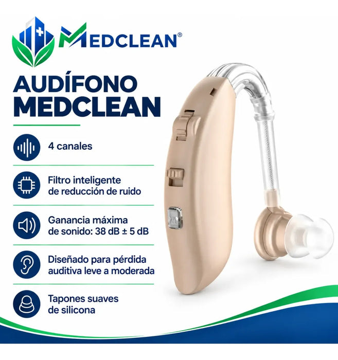 Audifono Sordera Ortopedico Amplificador Sordos Recargable