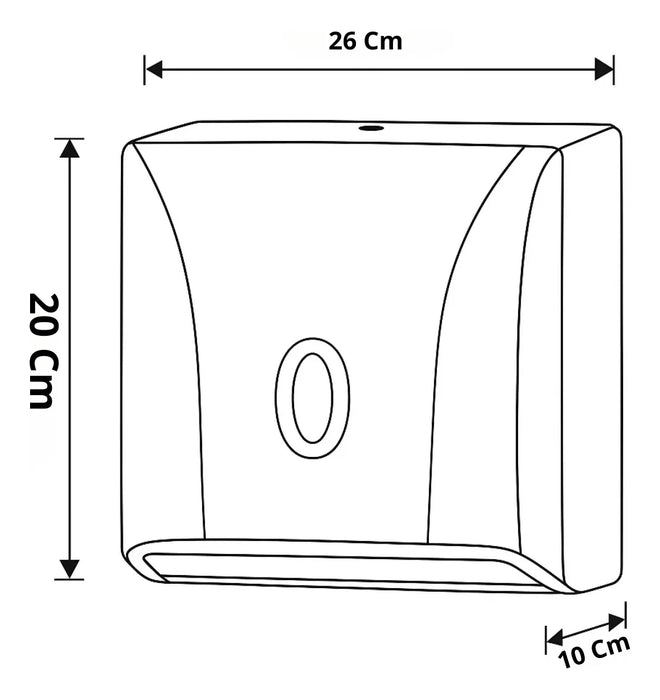 Dispensador De Toalla Interfoliado Toallas Papel 20x26