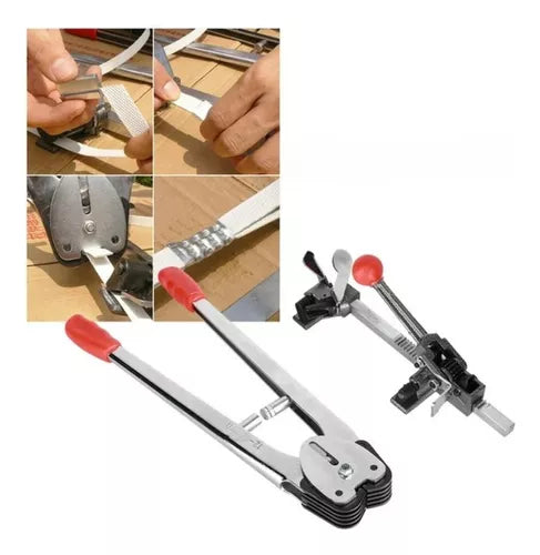 Kit Enzunchadora Manual Tensor Flejadora Sellador 12-16mm