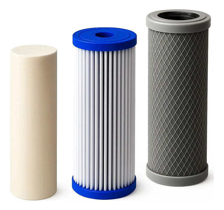 Pack 3 Filtros Antisarro Ablandador 10 Pulgadas Repuestos