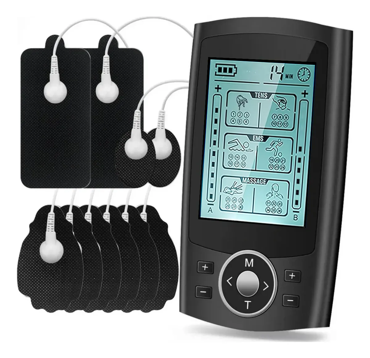 Masajeador Electroestimulador Portatil Tens Electroterapia Negro