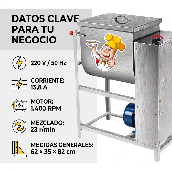 Revolvedora Industrial De 15kg panes y Amasados
