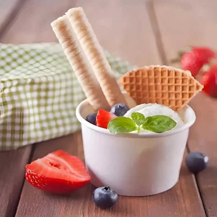 50 Vasos Desechables Para Helado Polipapel Postre Vasos 4 Oz