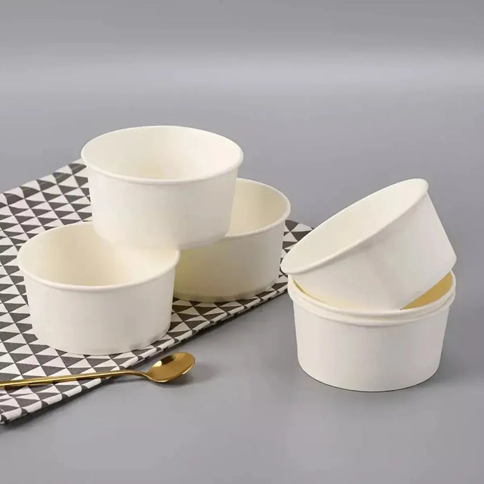 50 Vasos Desechables Para Helado Polipapel Postre Vasos 4 Oz