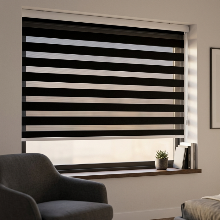 Cortinas Roller Duo Zebra De Día Y Noche Persiana