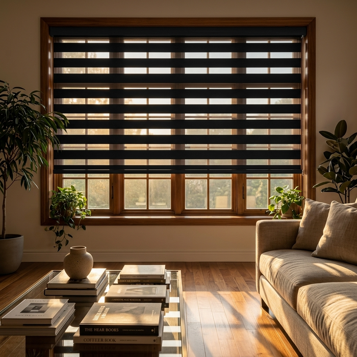 Cortinas Roller Duo Zebra De Día Y Noche Persiana