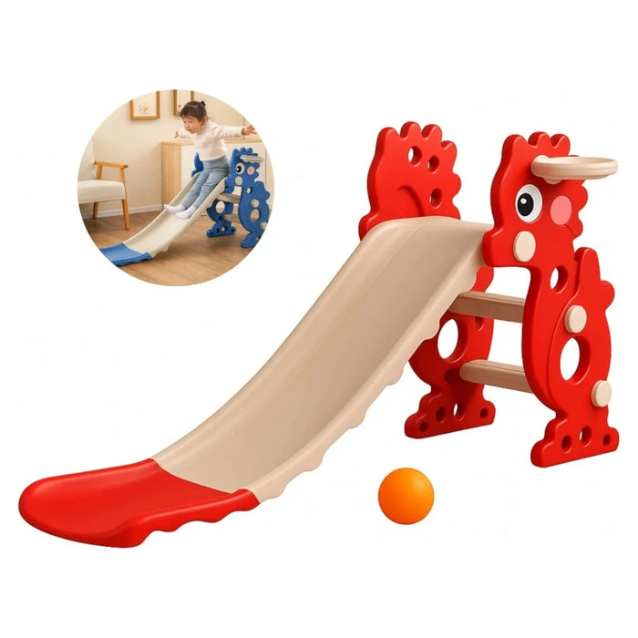 Tobogan Juguete Resbalin Plegable Niños + Pelota Y Aro
