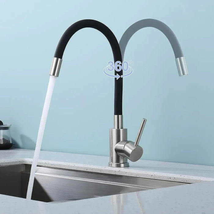 Llave Monomando Lavaplatos Cuello Flexible Griferias Cocina