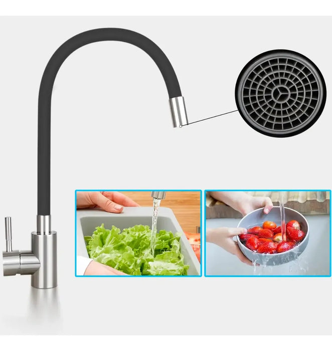 Llave Monomando Lavaplatos Cuello Flexible Griferias Cocina
