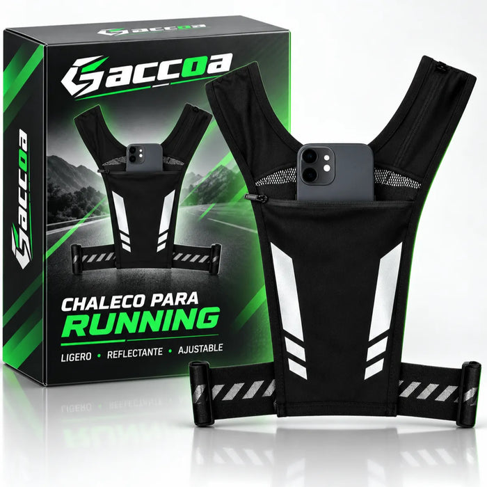 Chaleco Ajustable Para Correr Crossfit Reflectante Running