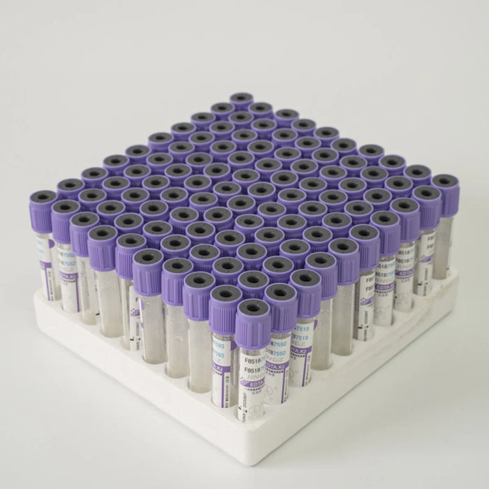 100 Tubos De Ensayo Recolección De Sangre Edtak2 5ml 13x75mm